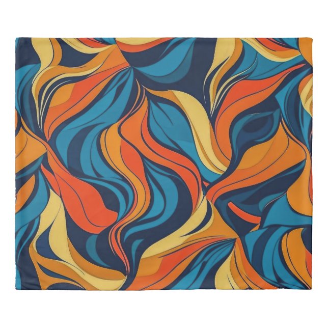 Abstract King Size Duvet Cover (Front)