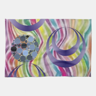 abstract kitchen hand towel