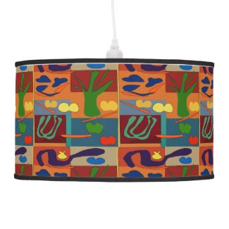 Abstract Kitchen Vegetables Pendant Lamp