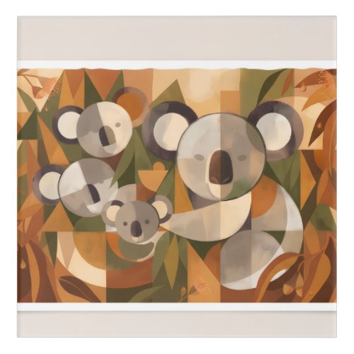 Abstract Koala Bears Acrylic Print