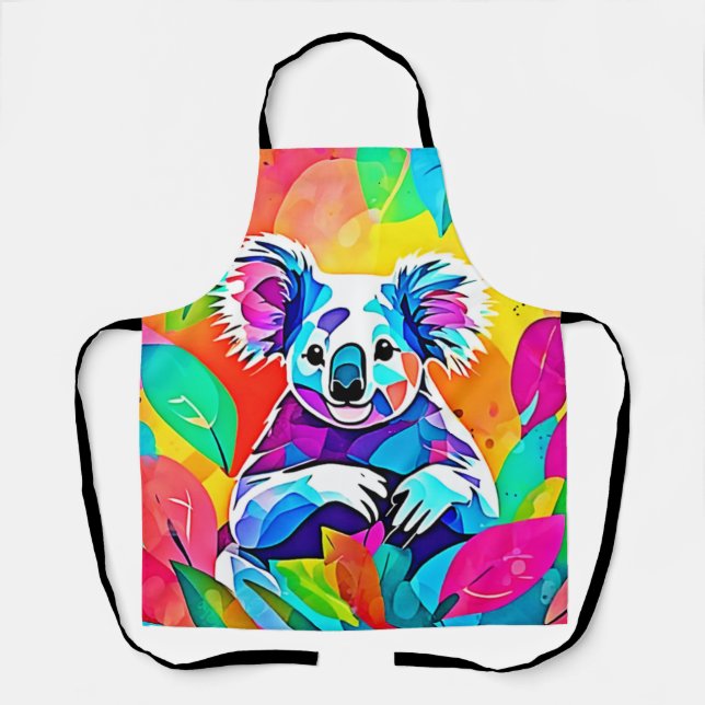 Abstract Koala Design Apron (Front)