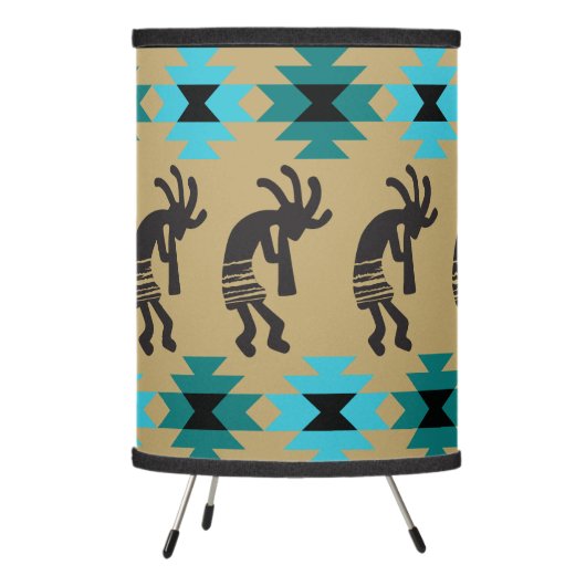 Abstract Kokopelli Southwestern Table Lamp (Left)