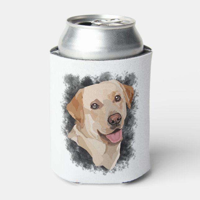 Abstract Labrador Art Can Cooler (Can Front)