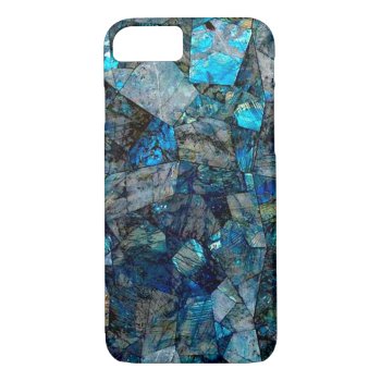 Abstract Labradorite Gems Mosaic Case Iphone 8 by VeRajArt at Zazzle