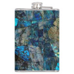 Abstract Labradorite Mosaic Flask at Zazzle