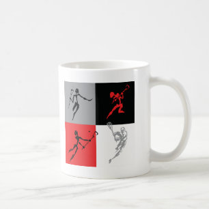 Abstract Lacrosse Coffee Mug