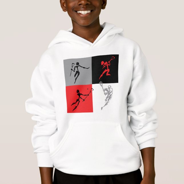 Abstract Lacrosse Hoodie (Front)