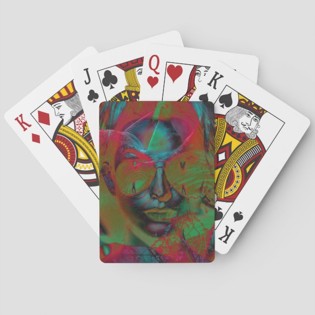 Abstract Lady Playing Cards (Back)