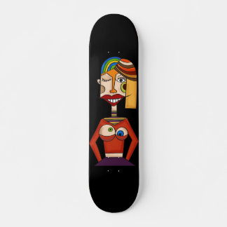 Abstract lady sexy, modern art skateboard