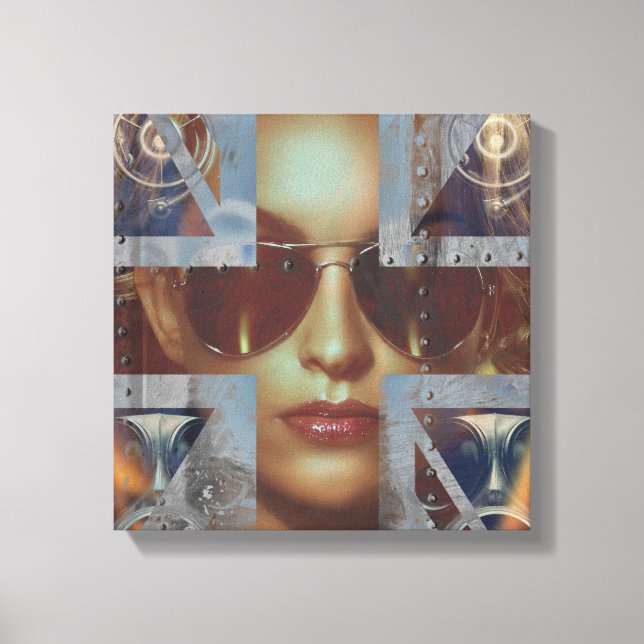 Abstract Lady Wrapped Canvas Print (Front)