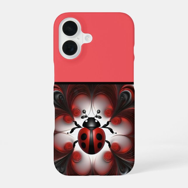 Abstract Ladybird Art Design, iPhone Case (Back)