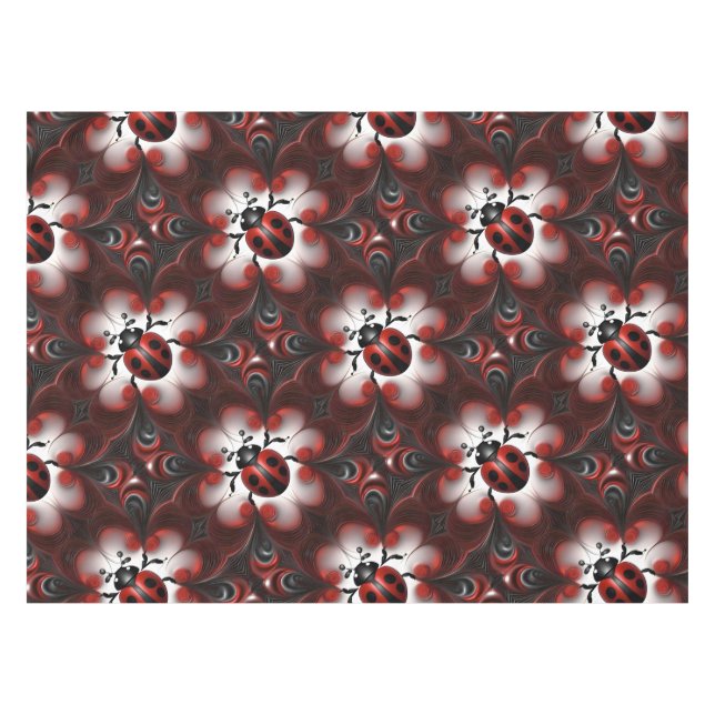 Abstract Ladybird Art Design, Tablecloth (Front (Horizontal))