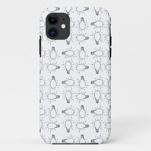 Abstract lamp drawing pattern iPhone 11 case