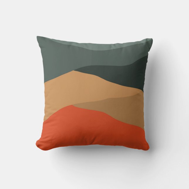 Abstract landscape background throw pillow (Front)