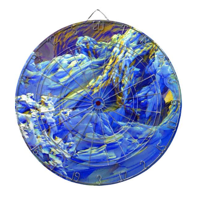 Abstract Landscape Dart Board (Front)