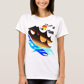 Abstract landscape design, mountains and nature T-Shirt