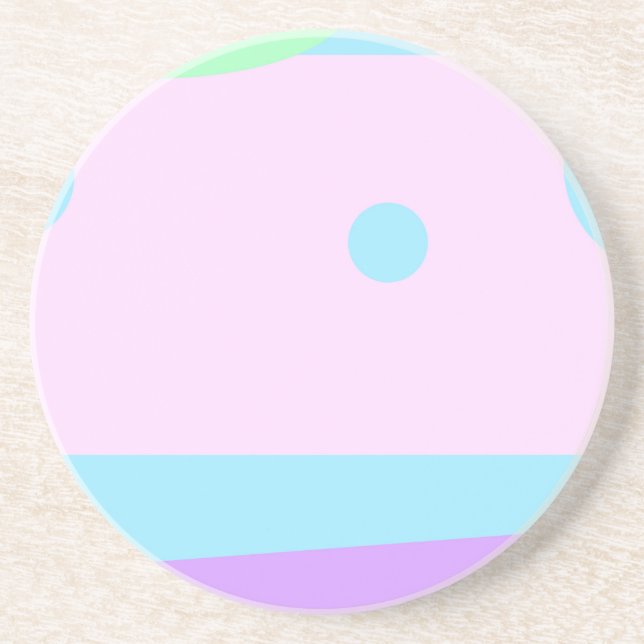 Abstract Landscape Drink Coaster (Front)