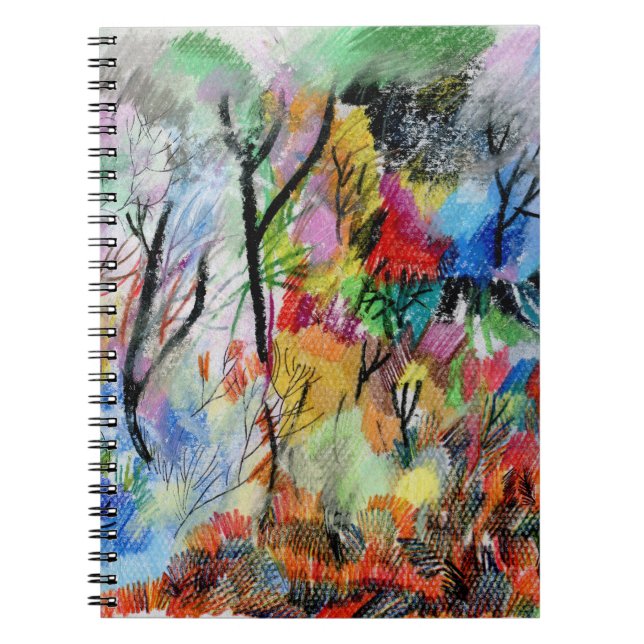 Abstract Landscape: Hand Drawn Backdrop Notebook (Front)