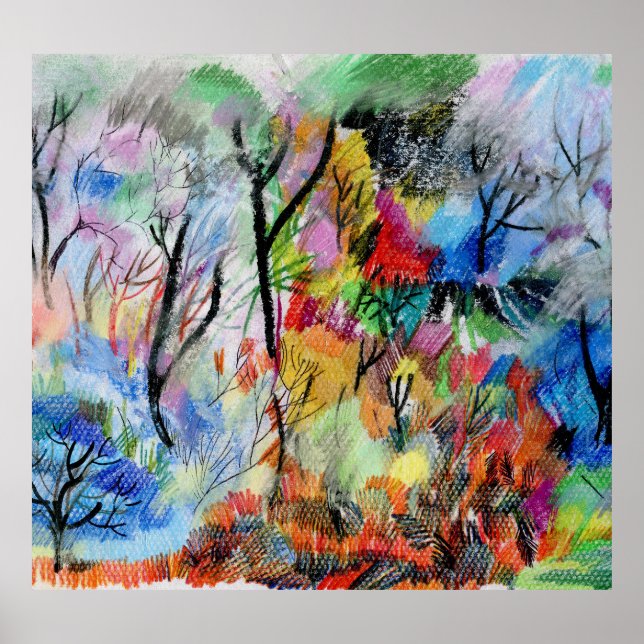Abstract Landscape: Hand Drawn Backdrop Poster (Front)