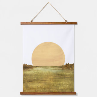 Abstract landscape hanging tapestry