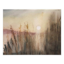 Abstract Landscape Misty Dawn Photo Print