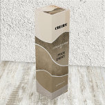 Abstract Landscape Moon Wine Gift Box<br><div class="desc">Wine gift box featuring an elegant tan abstract landscape design with a moon setting over the mountains. Beautiful for his birthday or a job promotion or other milestone event.</div>