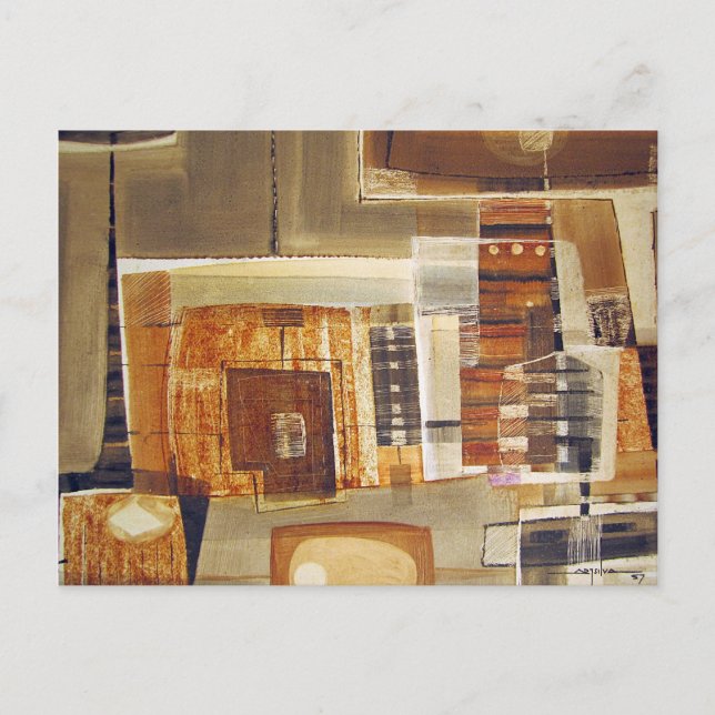 Abstract Landscape of Potosi Bolivia 25.75 x 22 Postcard (Front)