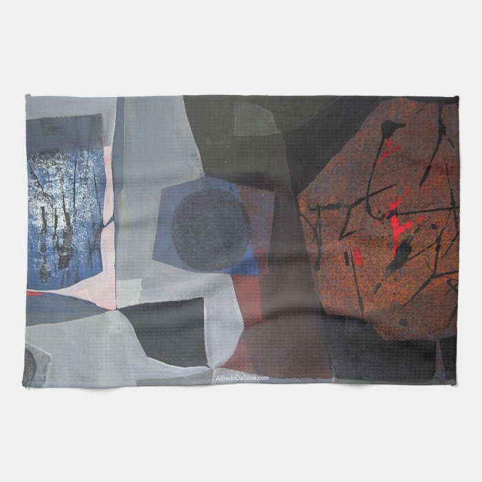 Abstract Landscape of Potosi Bolivia 30.9x20.3 Kitchen Towel