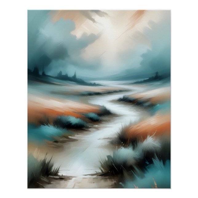 Abstract Landscape Pathway Poster Background Art (Front)