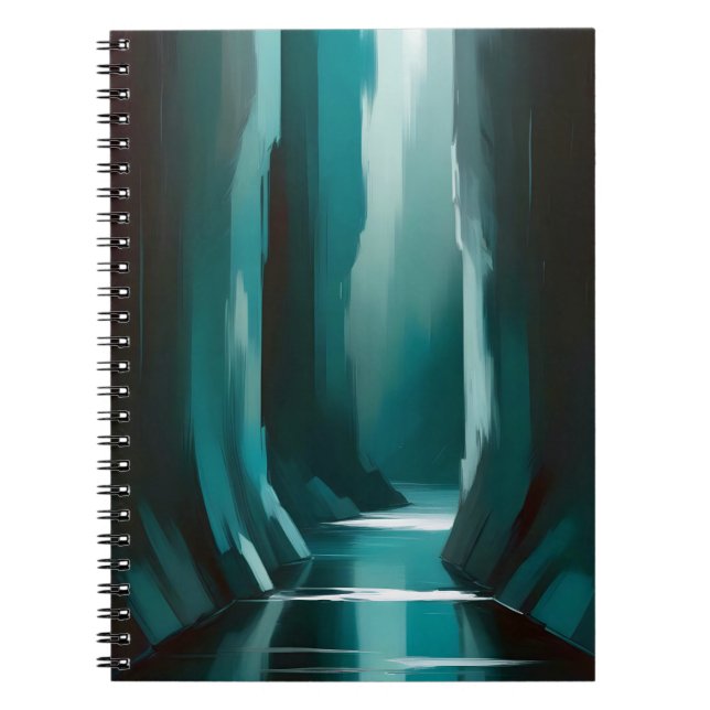Abstract Landscape Poster Background Wallpaper Art Notebook (Front)