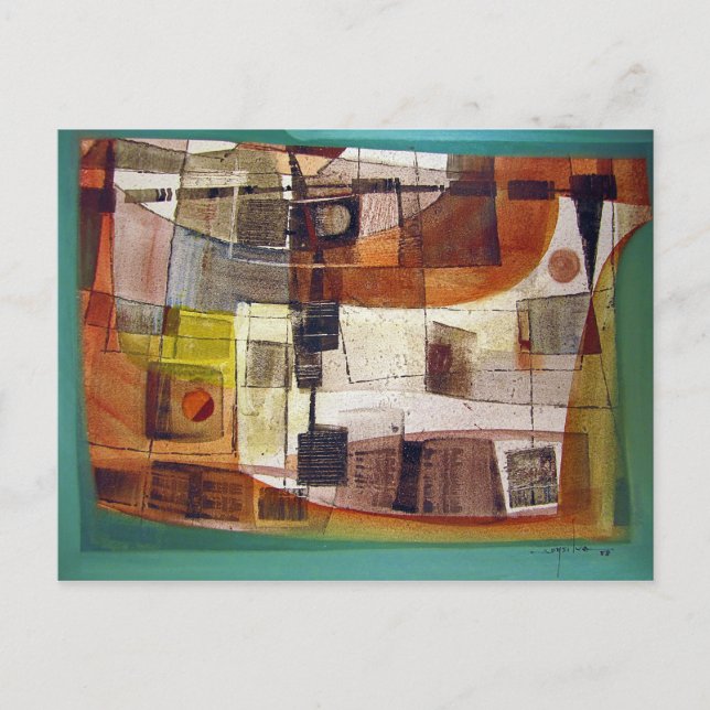 Abstract Landscape Potosi 23.5x16.75 Postcard (Front)