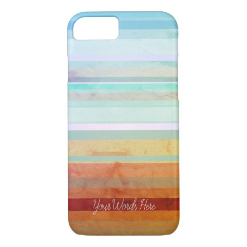 Abstract Landscape Stripes  Your Words iPhone 87 Case