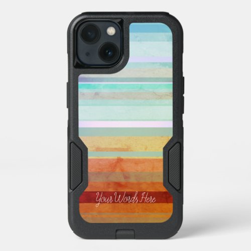 Abstract Landscape Stripes  Your Words iPhone 13 Case