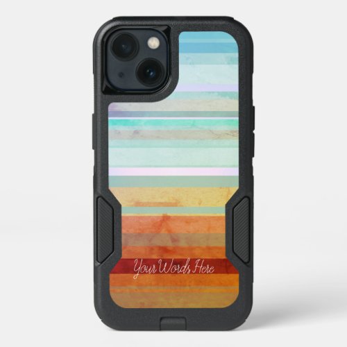 Abstract Landscape Stripes  Your Words iPhone 13 Case