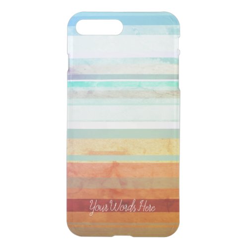 Abstract Landscape Stripes  Your Words iPhone 8 Plus7 Plus Case