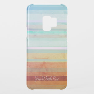 Abstract Landscape Stripes & Your Words Uncommon Samsung Galaxy S9 Case
