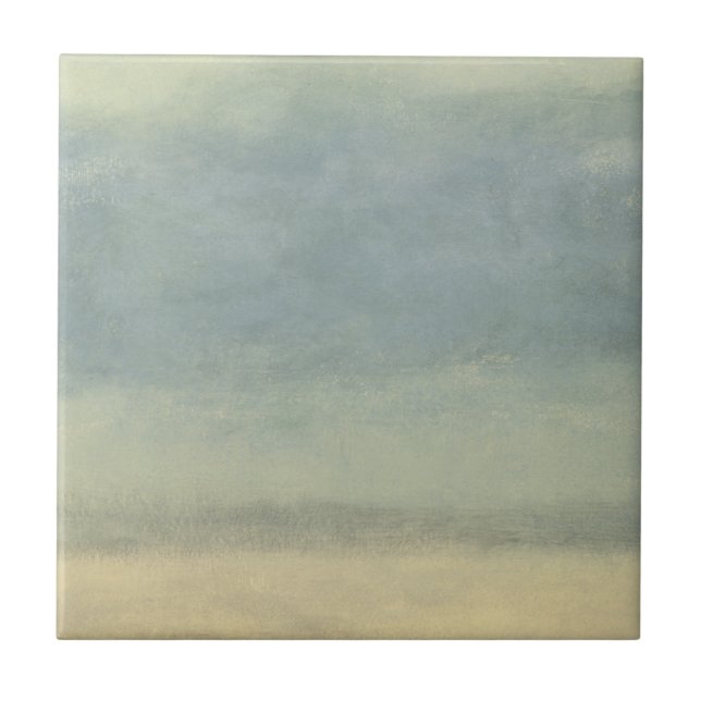 Abstract Landscape with Overcast Sky Ceramic Tile (Front)