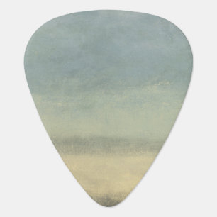 Abstract Landscape with Overcast Sky Guitar Pick