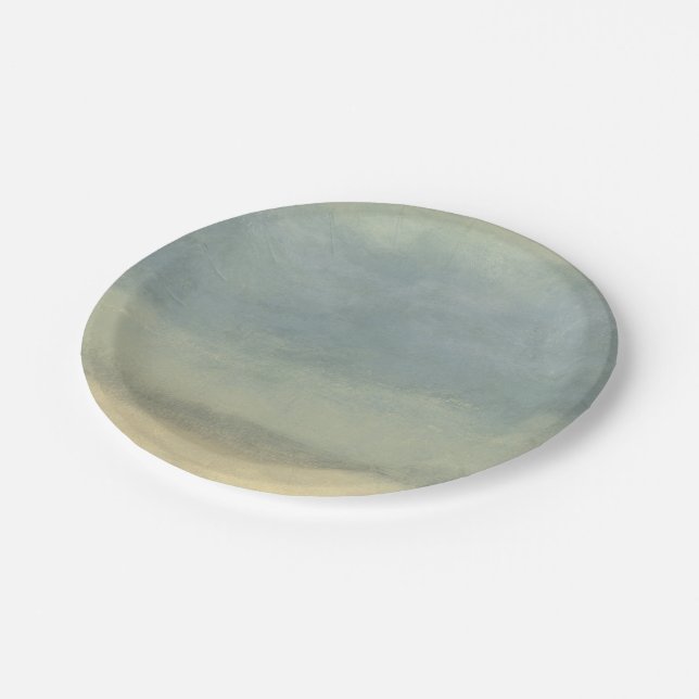 Abstract Landscape with Overcast Sky Paper Plates (Angled)