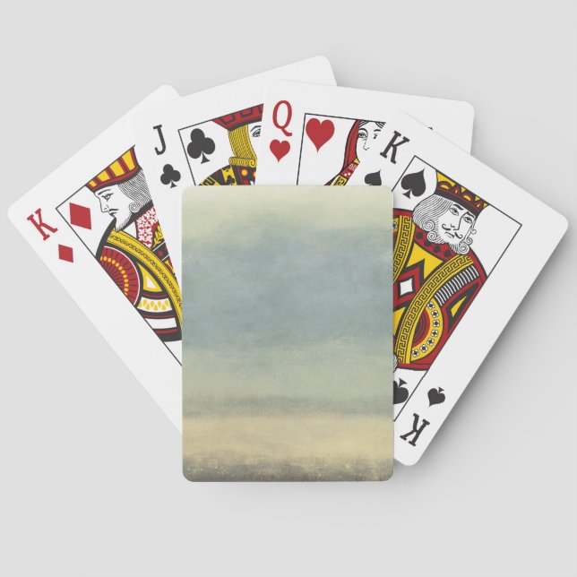 Abstract Landscape with Overcast Sky Poker Cards (Back)