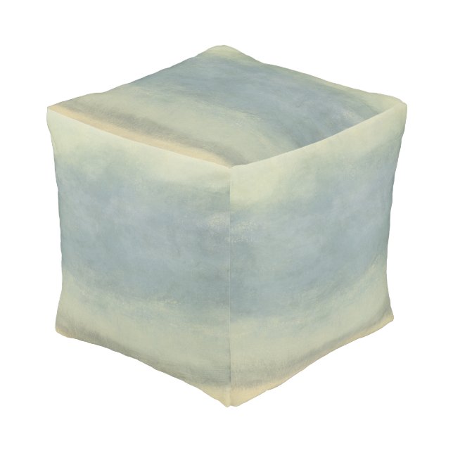 Abstract Landscape with Overcast Sky Pouf (Angled Front)