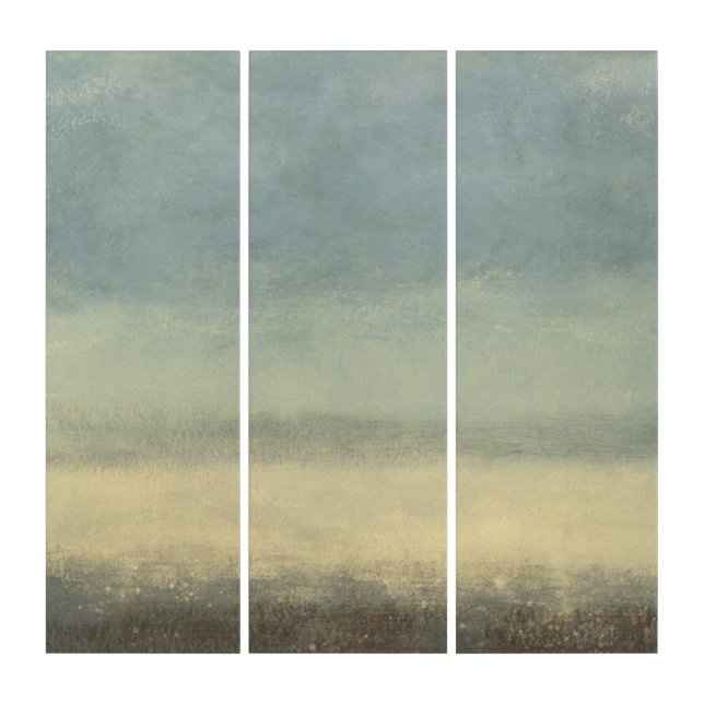 Abstract Landscape with Overcast Sky Triptych (Front)