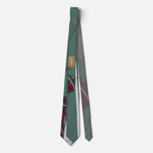 Abstract Lanes Ruby and Cucumber Neck Tie