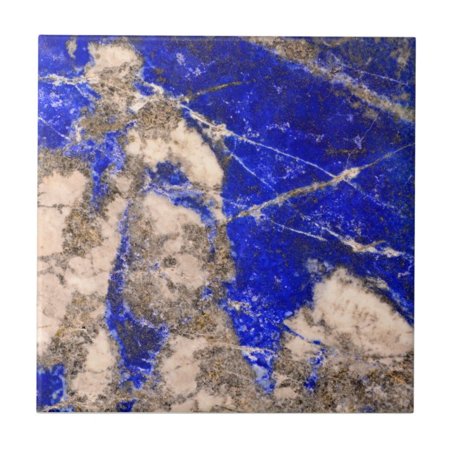 Abstract Lapis Blue gray Granite pattern  Tile (Front)