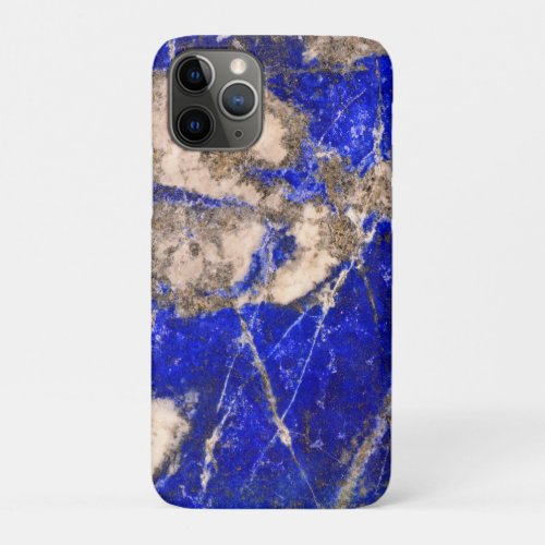 Abstract Lapis Lazuli Blue Granite iPhone 11 Pro Case