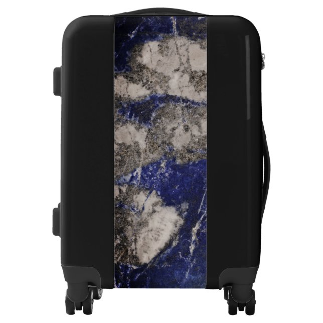 Abstract Lapis Lazuli Blue Granite Luggage (Front)