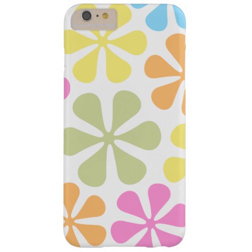 Abstract Large Flowers Bright Color Mix Barely There iPhone 6 Plus Case