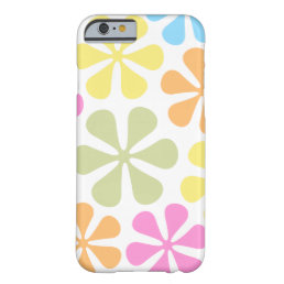 Abstract Large Flowers Bright Color Mix Barely There iPhone 6 Case