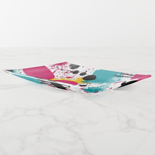 Abstract - Large Trinket Tray (Angled)