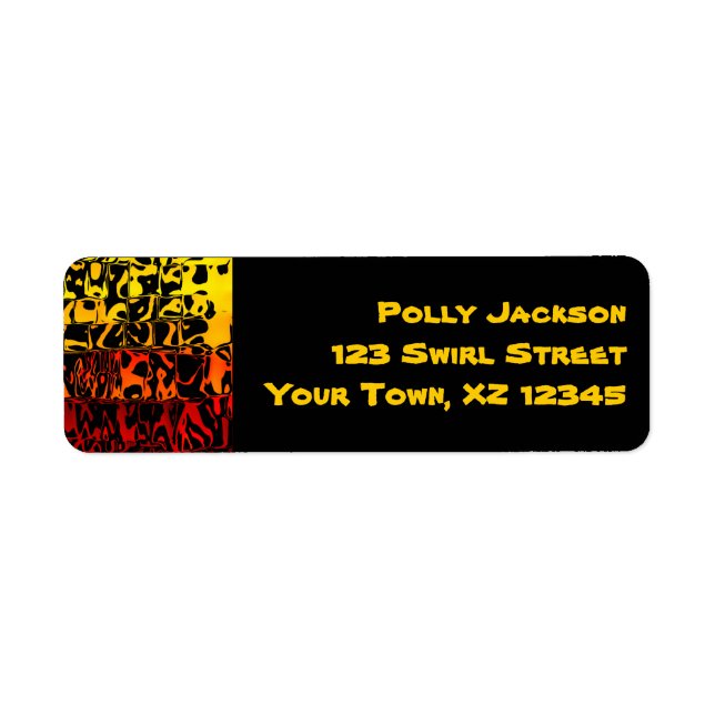 Abstract Lava Label (Front)